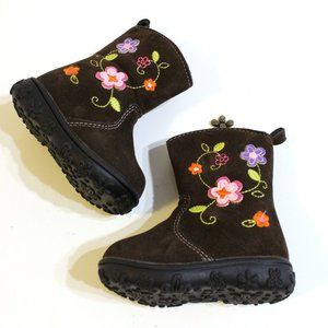 Vintage Brown Suede Boots Infant Size 2